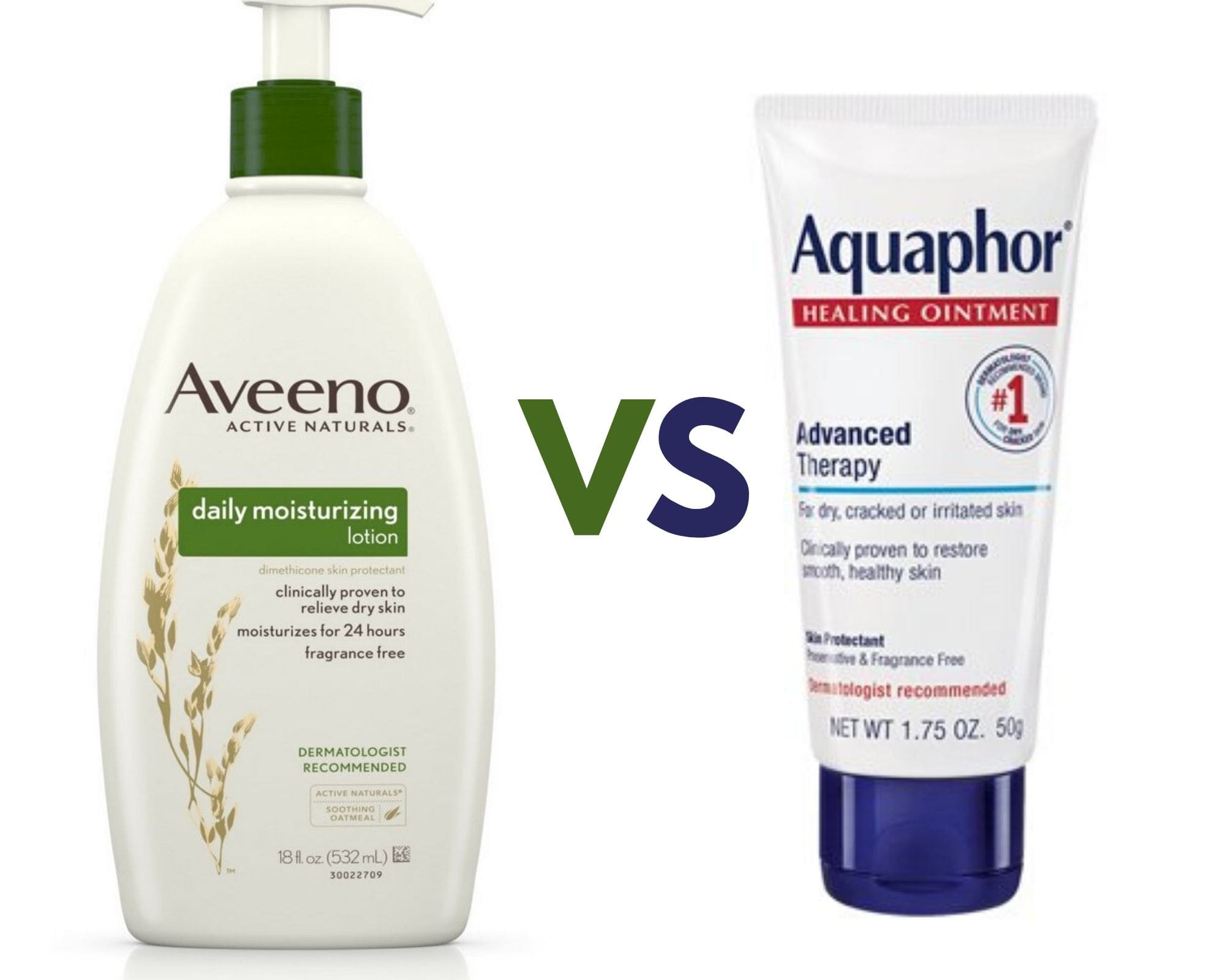 Aquaphor vs Aveeno